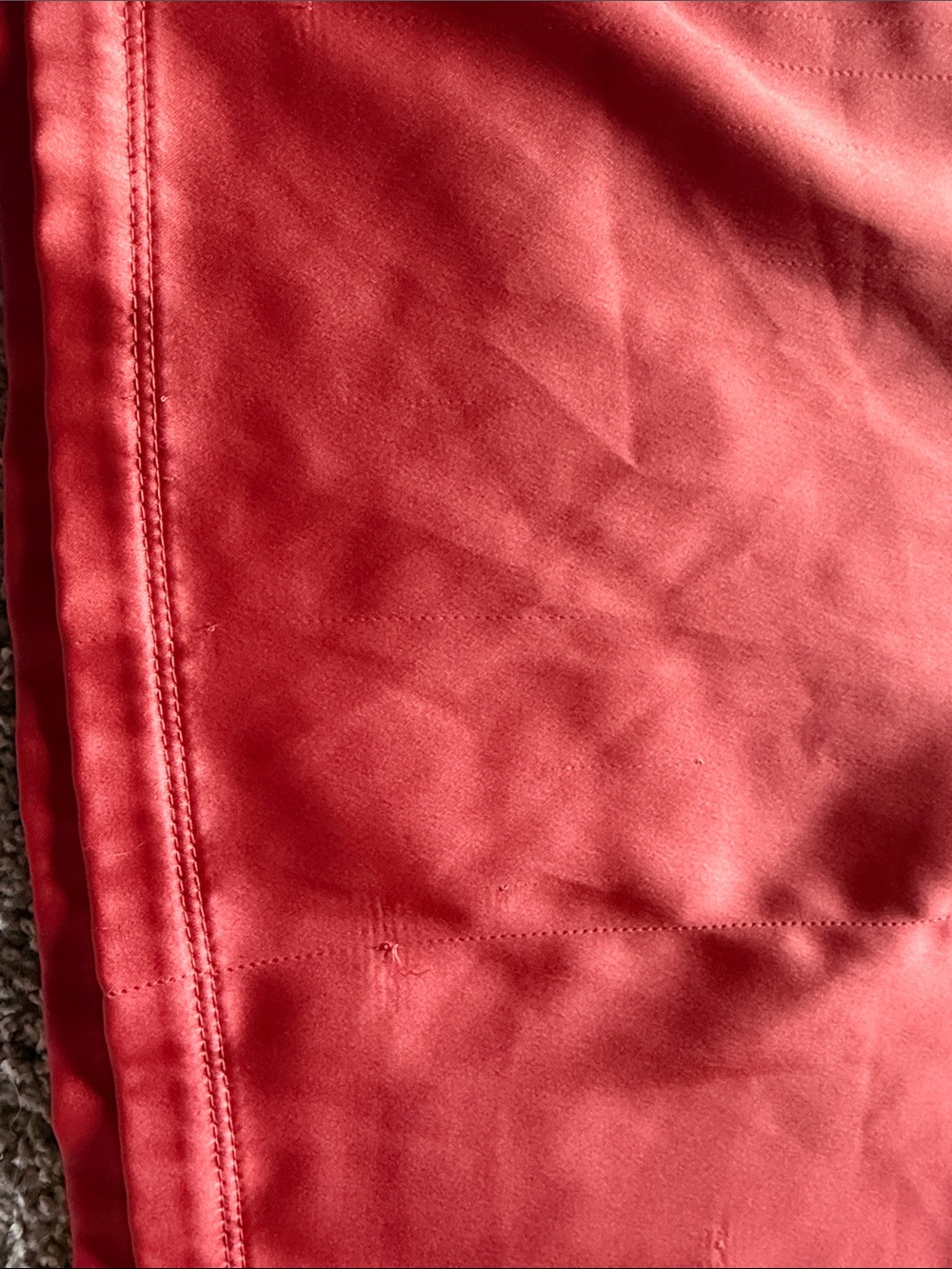 adidas Red Short Sleeve Crop Tee with White Shoulder Stripes - Picture 6 of 7